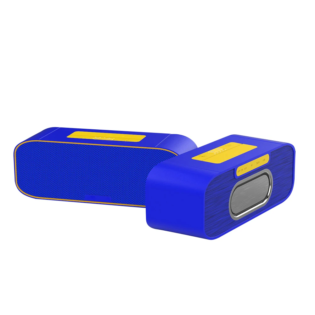 HOPESTAR H29 Bluetooth динамик Бас-гарнитура стерео гарнитура для мобильного телефона динамик с TF картой MP3 FM Bluetooth звонки, музыка плеер - Цвет: Yellow Blue