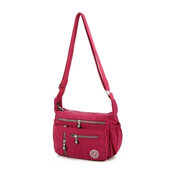 

2019 Women Fashion Nylon Shoulder Bag Versatile Solid Messenger Bag Ladies High Quality Waterproof Crossbody Bags Bolsa Feminina
