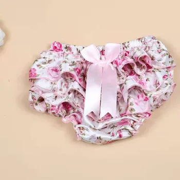 Fodera per pannolini Bloomers in pizzo con volant Tutu neonato mutandine arricciate neonate, neonato leopardo corto 1