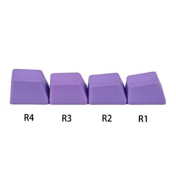 Enhanced Thick PBT OEM Profile Alphanumeric Custom Keycaps - 1 pcs R4 1u (Purple)