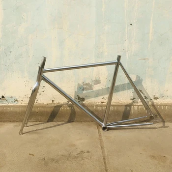 

Vintage Bike Frame Retro Sliver 48cm 52cm 56cm Single Speed Bicycle Fixie Commuter Lady Clying Accessories