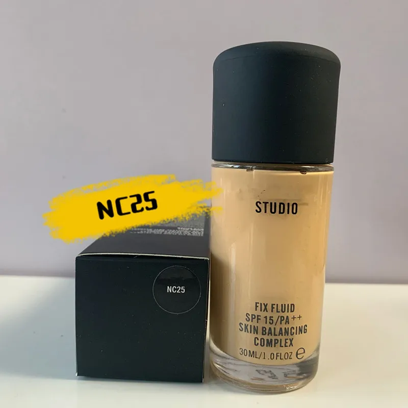 New 30ml Foundation Soft Matte Long Wear Oil Control Concealer Liquid Foundation fix fluid spf15/PA+ SKIN BALANCING COMPLEX