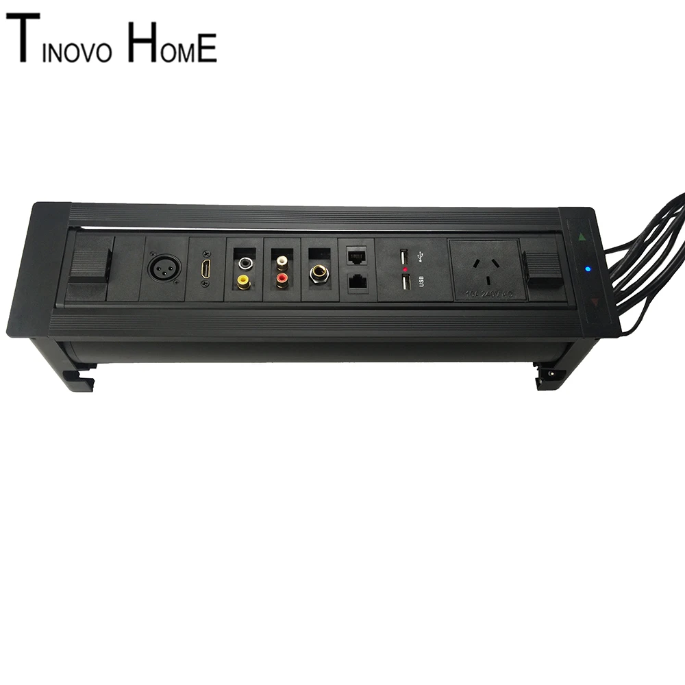 

High grade electric rotary socket / HDMI video audio network / XLR / USB charging information box socket / aluminum alloy