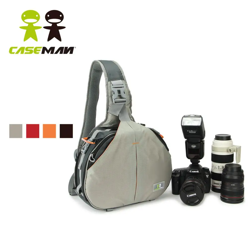 

Caseman AOS2 Digital SLR DSLR triangle Camera case bag Shoulder bag with Rain cover Gift for Canon Nikon Sony Waterproof