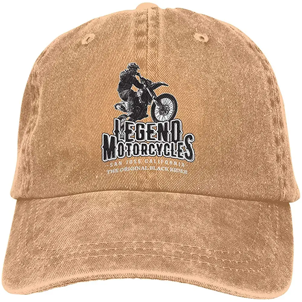 Мотоцикл Гонки Винтаж ковбой бейсболки папа шапки Серый