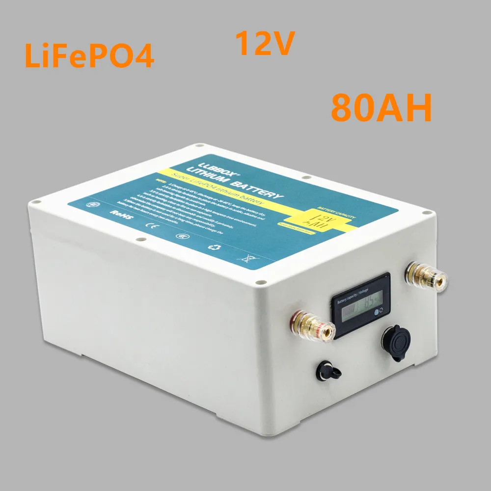Литиевый Аккумулятор Lifepo4 12 в 80 Ач В lifepo4 водонепроницаемый аккумулятор для