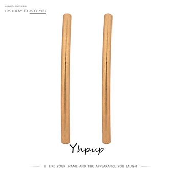 

Yhpup Minimalist Metal Texture Long Stud Earrings Fashion Geometric Statement Earrings for Women Girl Gift Jewelry 2020
