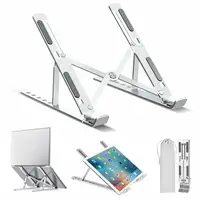 Soporte ajustable de aluminio para portátil, base plegable para PC, Macbook Pro, Notebook, accesorios de ordenador