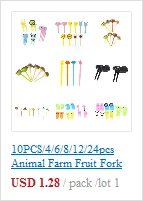 50 Pieces Flamingo Food Picks Buffet Cupcake Fruit Fork Cake Dessert Salad Sticks Cocktail Toothpick Skewer Party Supplies