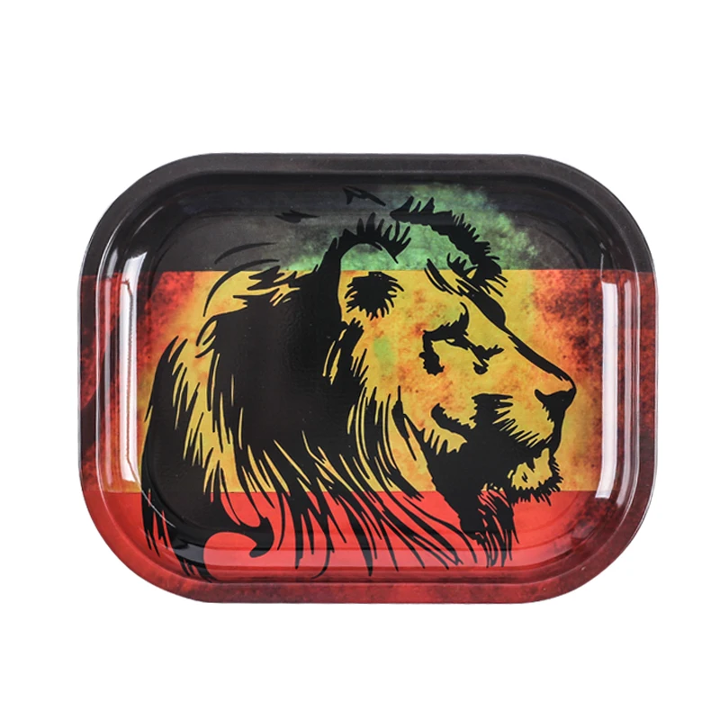 1 шт. металлический поднос для сворачивания табака 17 см * 13 8 см|smoking accessories|tobacco