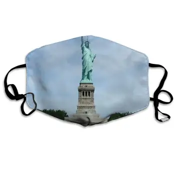 

Face Mask New York City Statue Of Liberty Customized Cycling Half Face Earloop Dust Mask For Men