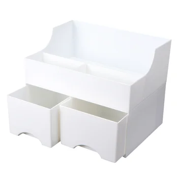 

1Pc Cosmetic Box Makeup Organizer Rotating Makeup Holder Storage Box Domestic Cosmetics Box for Desktop Gift Home