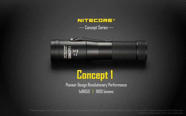 NITECORE C1 концепция 1 тактический флэш-светильник CREE XHP35 HD E2 светодиодный Макс 1800 люмен дальность луча 220 м Магнитный задний светильник
