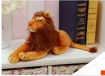 

small plush real life lion toy cute stuffed simulation lion doll gift about 40cm xf2964