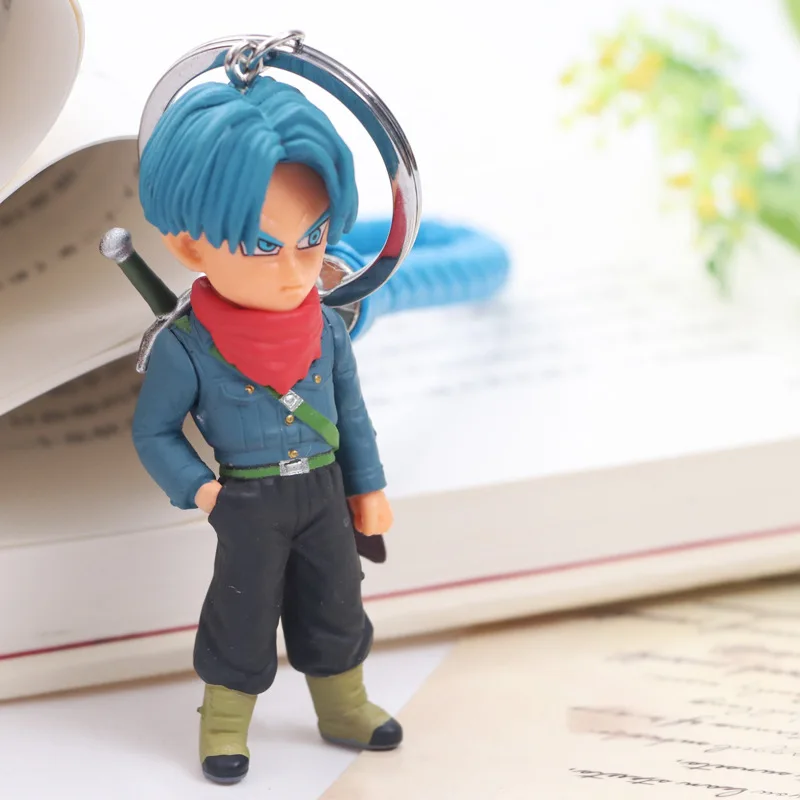 WCF God Article trunks черные волосы Гоку Garage Kit 5 поколение 6-Cute qlz кожаный веревочный брелок подвеска