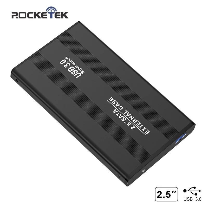 Rocketek чехол для жесткого диска алюминиевый 2,5 дюймов SATA для USB 3,0 SSD адаптер Коробка для жесткого диска внешний корпус для ноутбука Настольный ПК