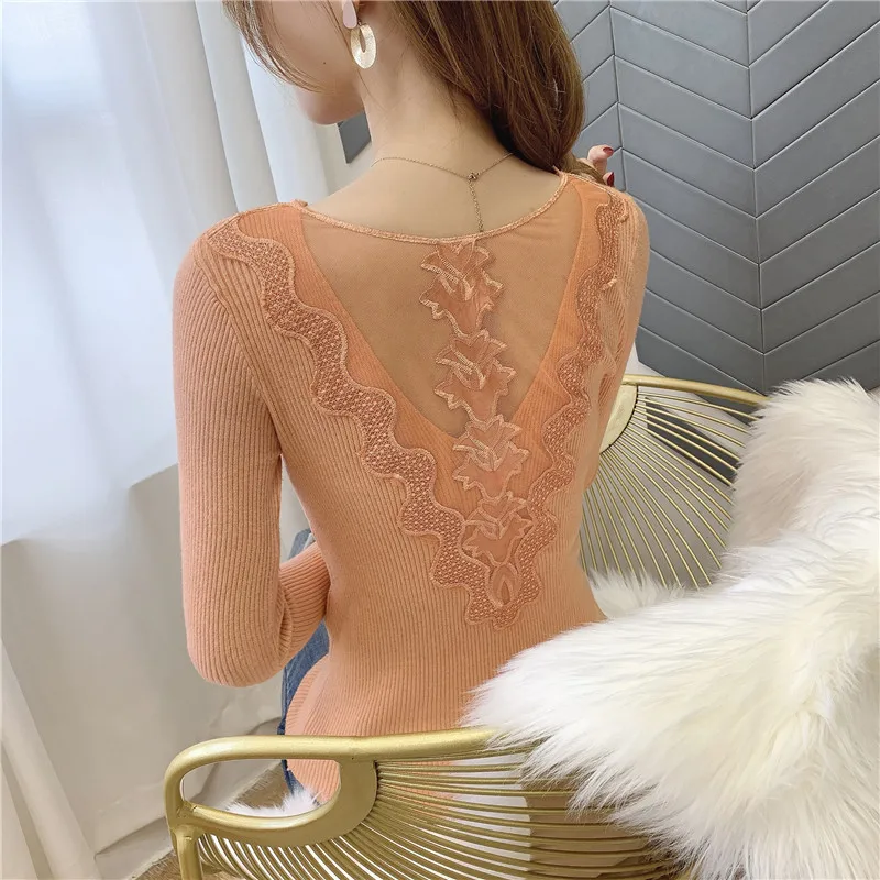 9303 Real Shot New Back Lace Knitted Bottom Shirts 32-1 Floor 2 Rows 4 Shelves |