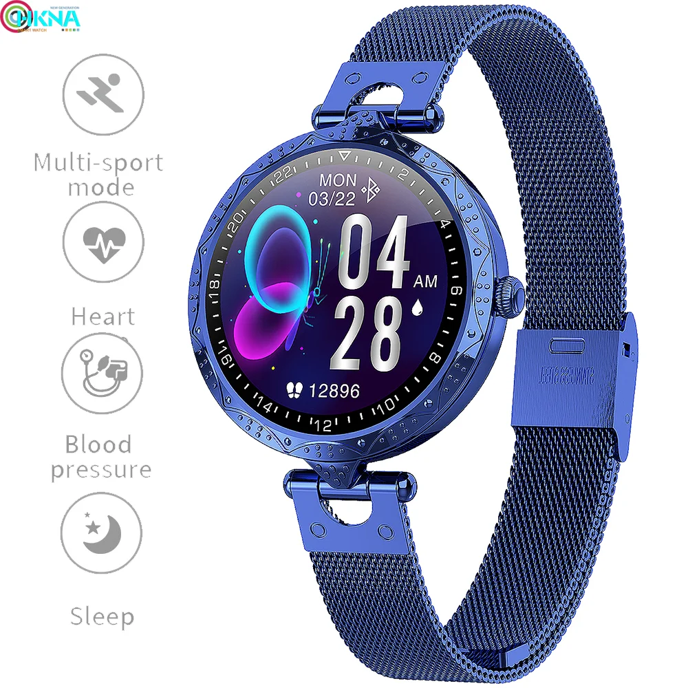 

Fashion Smart Watch Women Physiological Cycle Heart Rate Fitness Tracker IP68 Waterproof Bracelet For Android iOS Huawei Iphone