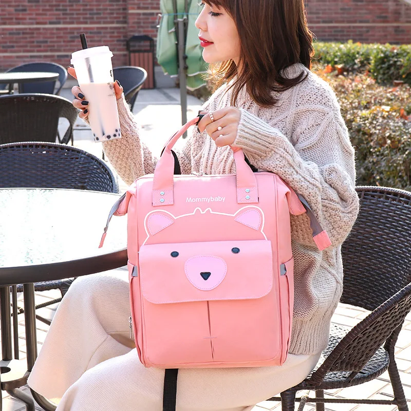 

Mummy Backpack Fashion-Aibo Mom with Baby Go out 2019 New Style MOTHER'S Bag Large Capacity Versatile Backpack