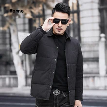 19 новая горячая зимняя мужская рубашка куртка, тонкий индивидуальный пуховик