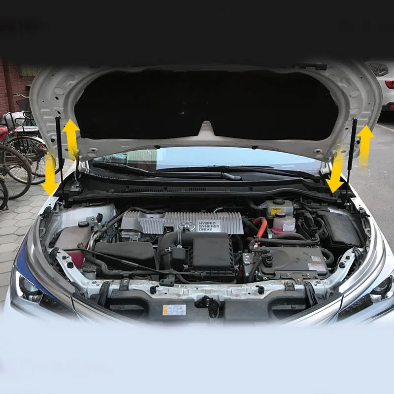 Подходит для Защитные чехлы для сидений, сшитые специально для Toyota Corolla крышка капота гидравлический шток стойки телескопическая штанга двигателя капот Лифт Поддержка 2007- для вагонетки с противовесом