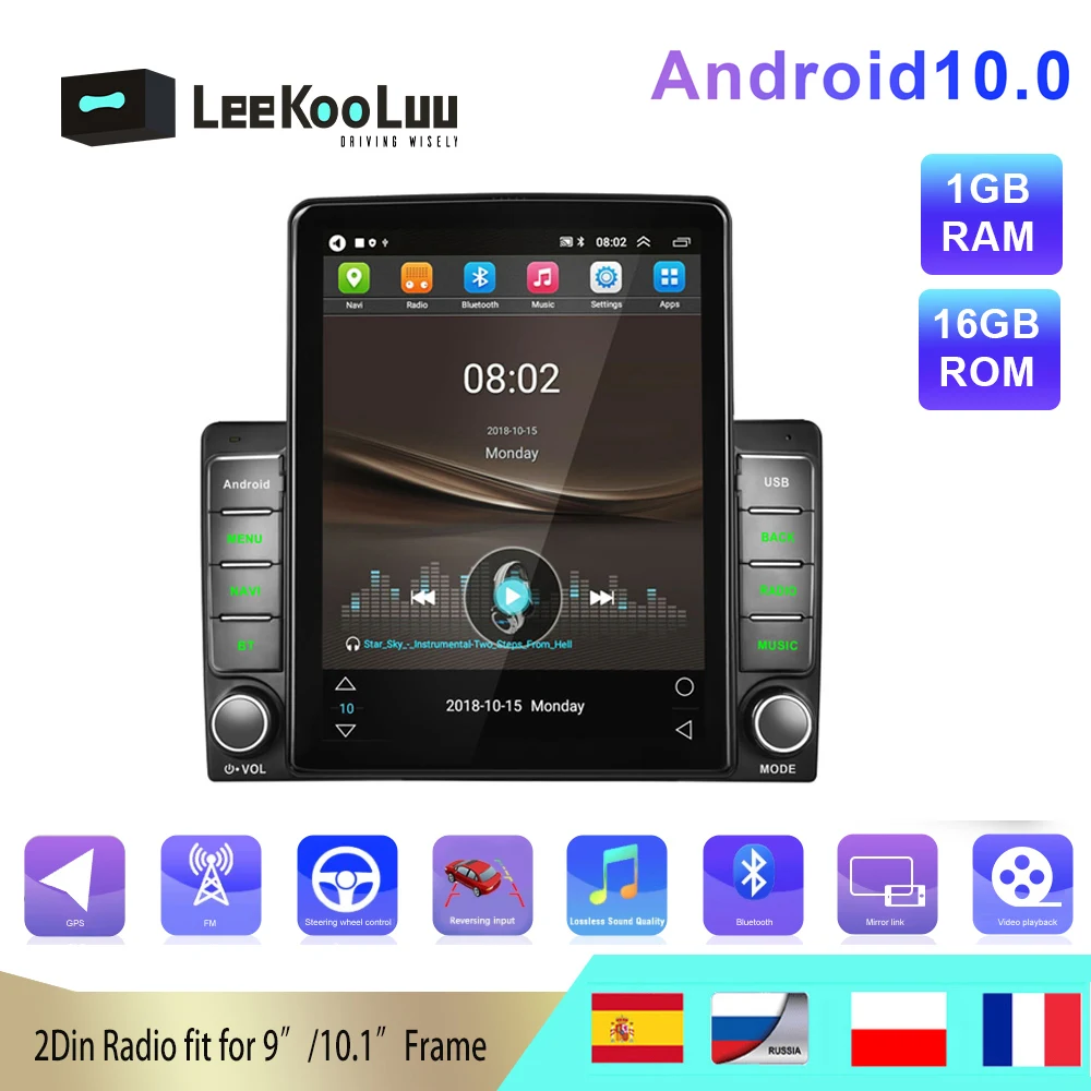 Автомагнитола LeeKooLuu универсальная мультимедийная система на Android 10 0 с