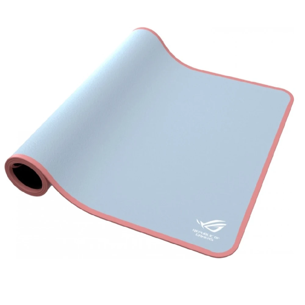Коврик для мыши ASUS ROG Sheath PINK резиновая основа, тканевая поверхность, 900 x 440 x 3 мм, цвет: розовый/серый