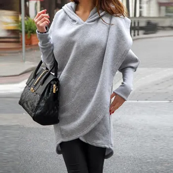 

Y Hoody Women's Sweatshirt Hoodies Loose Sleeve O-Neck Ladies Casual Solid Pullovers Hoddies Plus Size Autumn Fashion Sweatshirt