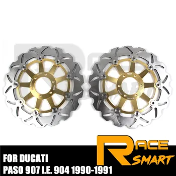 

Motorcycle CNC Front Brake Disks For DUCATI PASO 907 I.E 904 1990-1991 Discs Rotors 1990 1991 90 91
