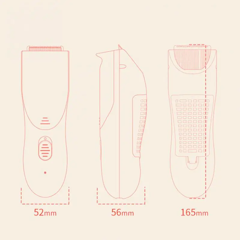 Электрический Водонепроницаемый usb зарядка беспроводной Уход за волосами Домашний Детский триммер для волос инструмент для стрижки всасывания Детские машинки для стрижки низкий уровень шума