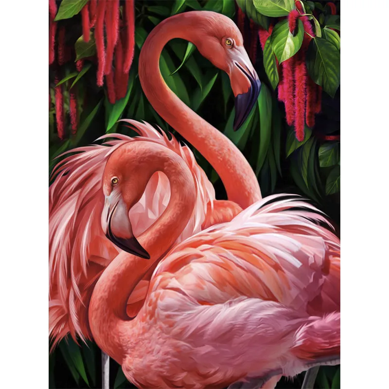 

iamond Painting Flamingo Full Drill Round Animal 5D Diamond Embroidery Rhinestone Picture Diamond Mosaic Gift Drop Ship