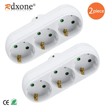 

Rdxone 3500W EU Standard Three-poles Plug Convert Socket German standard converter Extended socket 250V 16A
