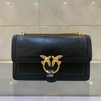 

2020 new luxury brand swallow bag embossed leather chain female bag shoulder bag messenger bag