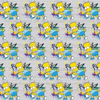 

Simpson Cartoon Printed Polyester Cotton Fabric Patchwork for Sewing dress Shoe Pillow Cloth Making DIY Handmade Home Decor