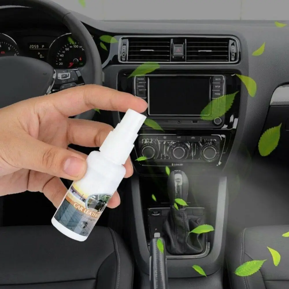 30mL Car Wax Car Interior Seat Glossing Wax Maintenance Cleaning Tools Dust Removal Liquid Household Goods Washing Car