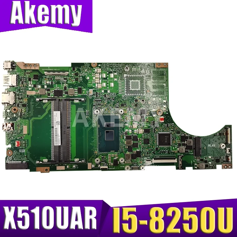 Akemy X510UAR материнская плата для ASUS X510UA X510UN X510UR X510URR X510UQ Laotop I5-8250U протестирована