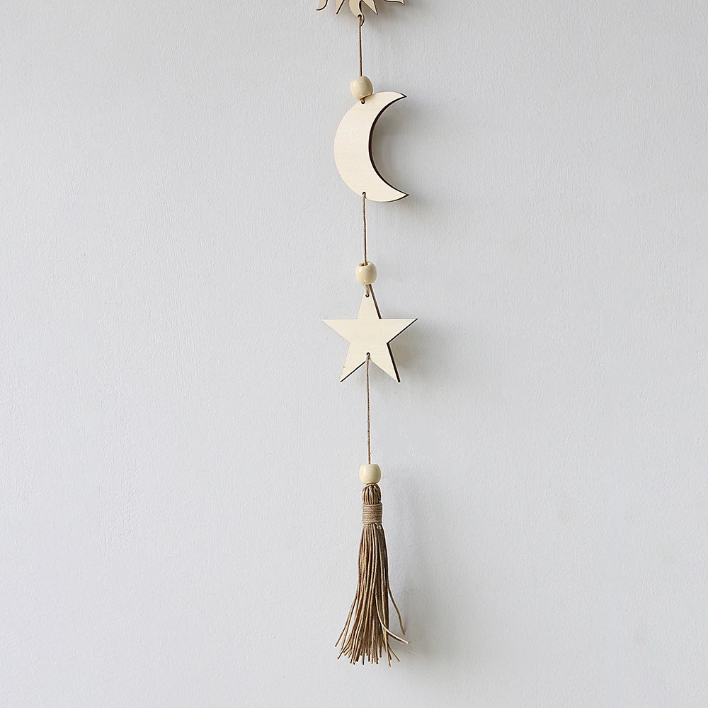 Gold Metal Moon Phase Wall Hanging