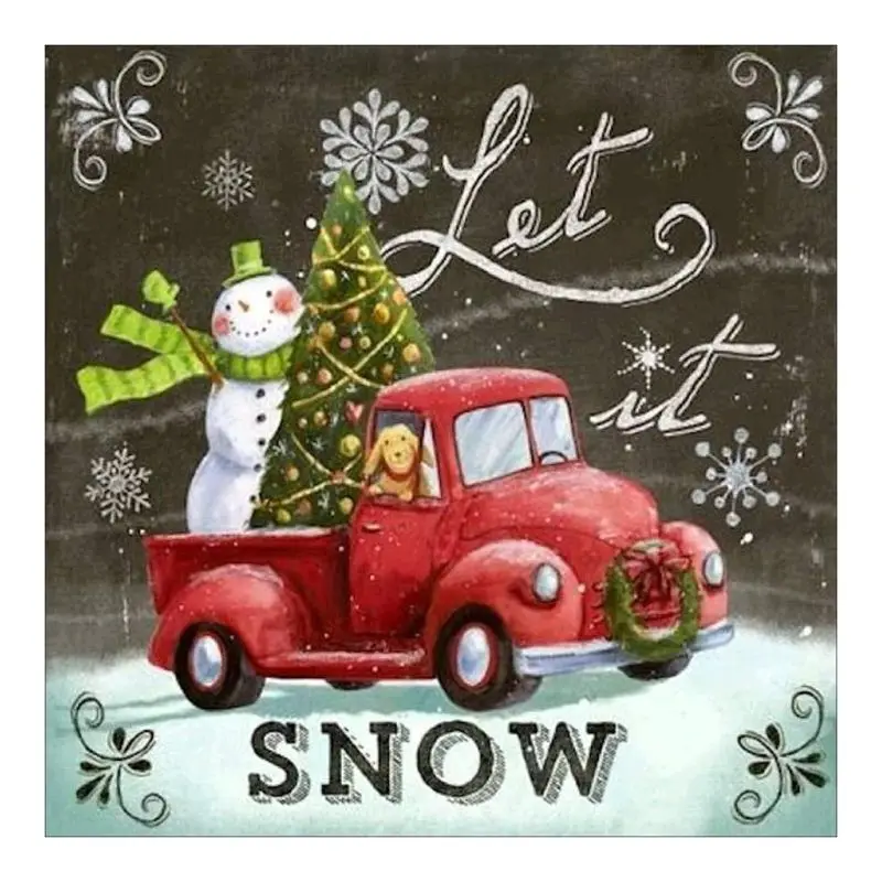 

Snow Christmas Diamond Painting - Full Diamond Embroidery Arts Crafts Cross Sti