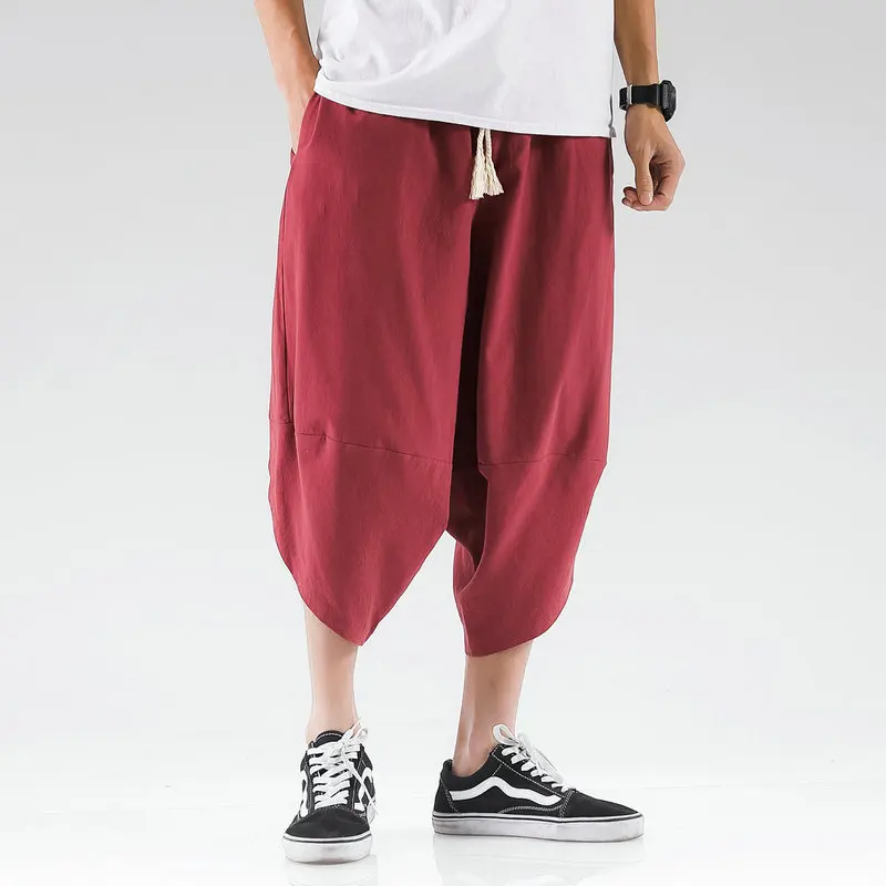 Streetwear Cross Pants Men’s Harajuku Casual Harem Pants Male Baggy High Quality Jogger Sweatpants Woman Large Size Summer M-5XL 4