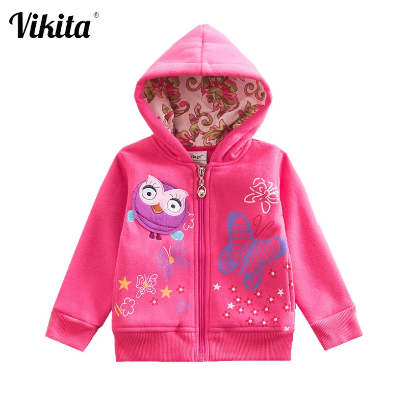 Детская куртка с капюшоном на молнии мультяшным принтом|coat for kids|girl coatcoat girls |