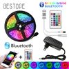 BESTOPE Bluetooth LED Strip Lights 20M RGB 5050 SMD Flexible Ribbon Waterproof RGB LED Light 5M 10M Tape Diode DC 12V Control ► Photo 1/6