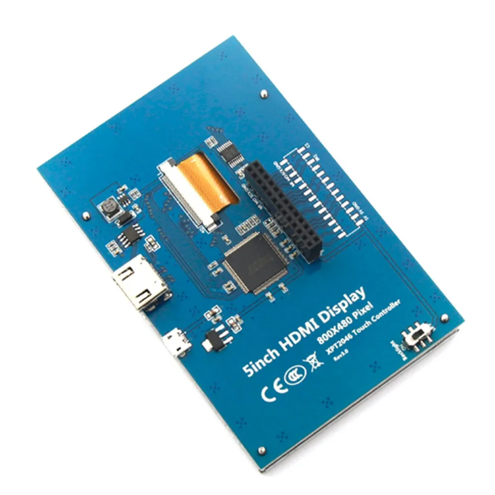  2017 High Quality Hot Selling 5-inch Resistive Touch Screen LCD Display HDMI for Raspberry Pi XPT20