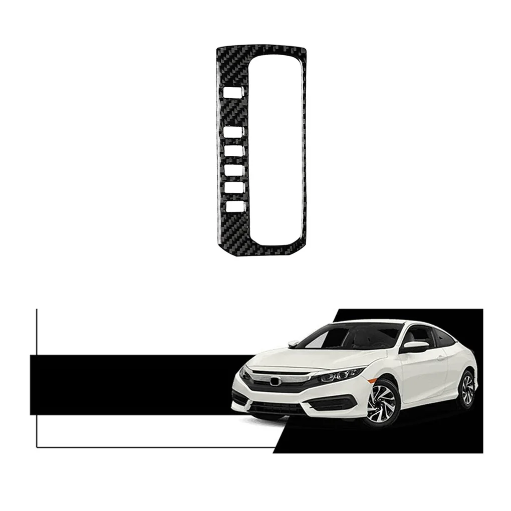 Замена для Honda Civic 10th Gen- салона автомобиля переключения передач рамка отделка чехлы из углеродного волокна