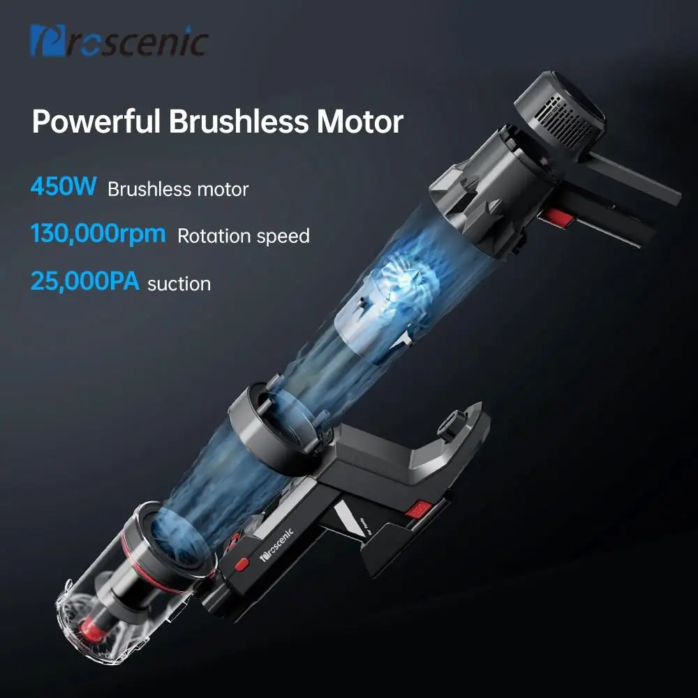 Proscenic P11 Cordless Bagless Stick Vacuum Cleaner, Super Suction 25000Pa,  Multifunction Rechargeable Vacuum Cleaner|Vacuum Cleaners| - AliExpress