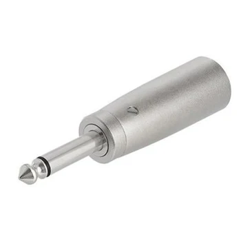 

3-Pin XLR Male Plug to 6.35mm 1/4" Mono Male Plug Pro Audio Adapter