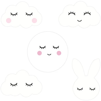 

Decorative Wall Stickers Children Kids Baby Bedroom Wall Sticker Home Decoration Wall Stickers Wooden-Plastic