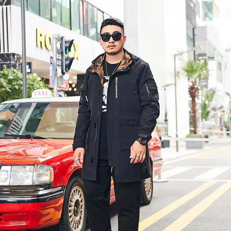 

Wu jian dao 2019 Autumn MEN'S Wind Coat Jacket Mid-length Long Sleeve Business Gentleman Korean-style Large Size MEN'S Coat