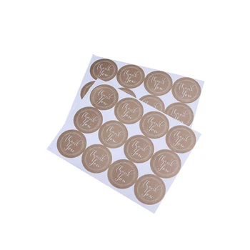 

1200 Pcs/lot Creative Thank You Hand Made DIY Multifunction Self-adhesive Seal Sticker Gift Packaging Label School Supply