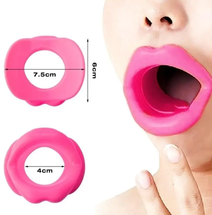 Silicone Rubber Face Lifting Lip Trainer Mouth Muscle Tightener Face Massage Exerciser Anti Wrinkle Lip Exercise Mouthpiece Tool