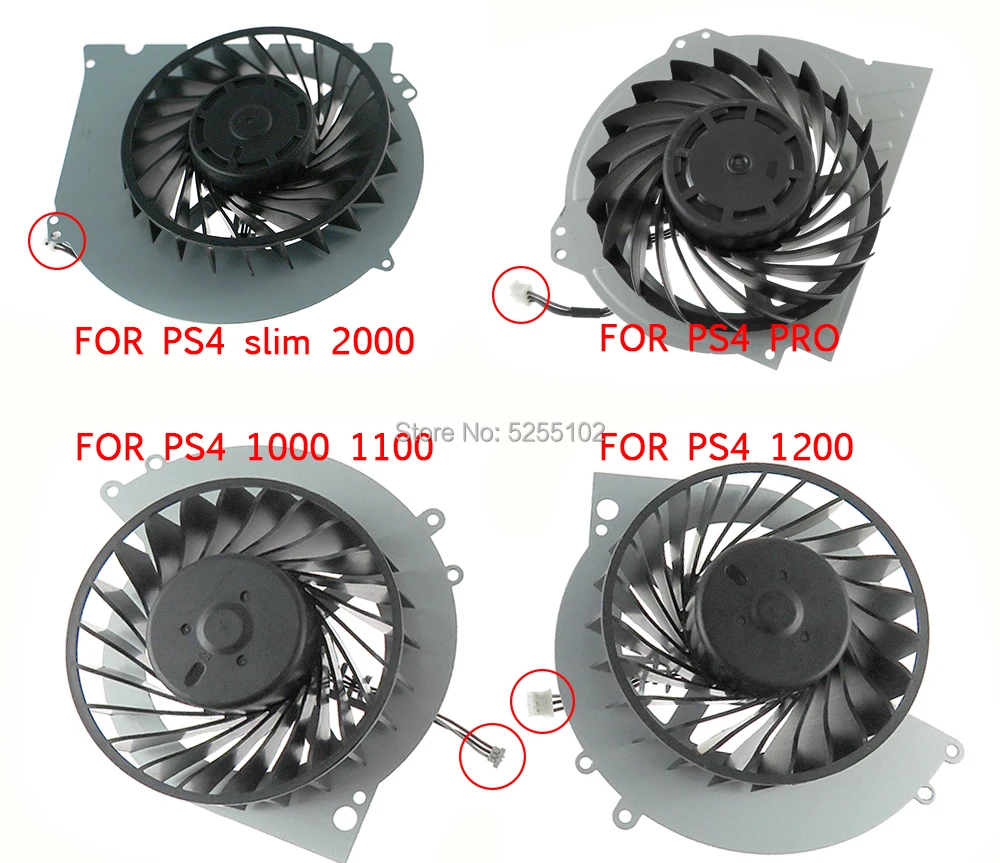 For Ps4 Pro G95c12ms1aj56j14 Cooling Fan Parts White 12v Efficient